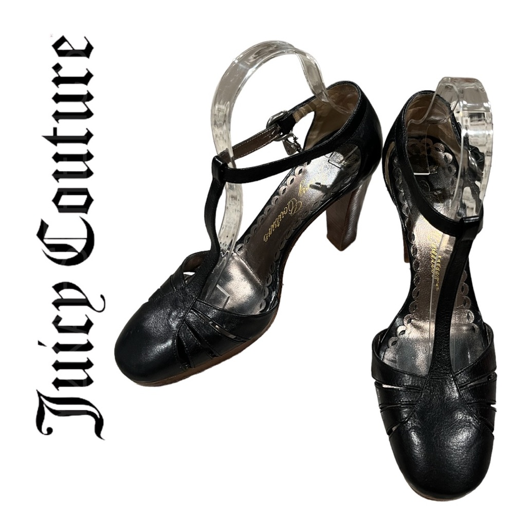 JUICY COUTURE RARE PINUP PLATFORM SHOES MADE IN ITALY, SIZE 8